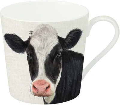 Productafbeelding van Koffiemok met Koe Motief van Porselein, Vaatwasser- en Magnetronbestendig