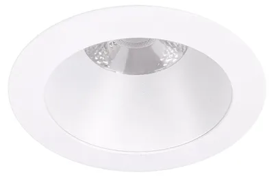 Image de Spot LED LedsC4, 14,3W, variateur DALI-2/bouton-poussoir, lumière chaude 3000K, 1414 lumens, indice de protection IP20/IP54, design minimaliste blanc, pour éclairage intérieur et extérieur