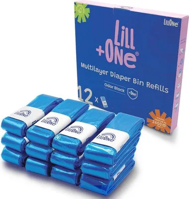 Produktbild von Famanu Nachfüllpackungen für Windeleimer - 12 Extra Lange, 7-lagig