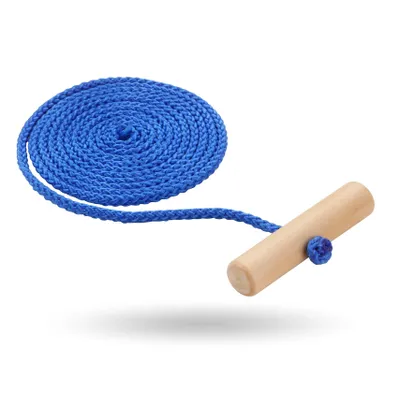Produktbild von 150 cm Schlittenseil - Zugseil - 150 cm - mit Schlaufe Aus Holz - Perfekt als Kordel für Schlitten & Bob & Rodeln für Kinder & Erwachsene