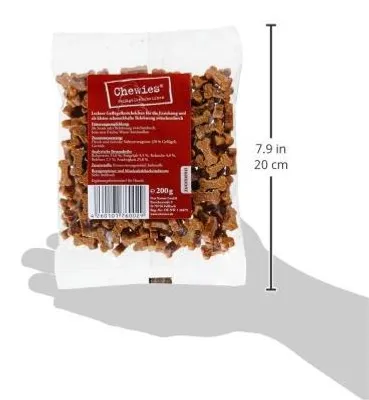 Produktbild von Chewies Hundeleckerli Mix, 3 x 200 g, Rind, Pansen, Geflügel, zuckerfrei, 600 g