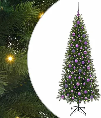 Image de vidaXL Sapin de Noël artificiel avec 300 LED Vert 180 cm PE et PVC