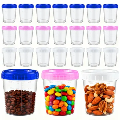 24 Vorratsdosen 120 ml, luftdicht, auslaufsicher, stapelbar