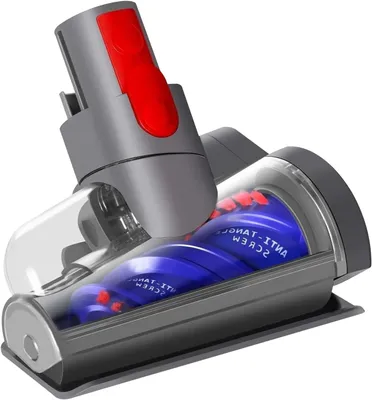 Produktbild von Mini Elektrobürste für Dyson V7 V8 V10 V11 V15 Staubsauger, Mit Anti-Verwicklungsfunktion Zubehör Entfernt Milben,Turbinendüse für Sofa, Autositz,Teppich