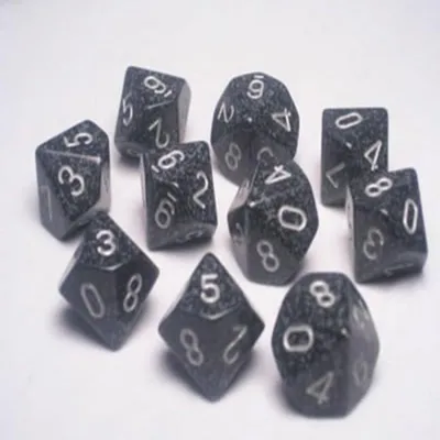 Produktbild von Chessex Speckled Polyhedral Ten d10 Set - Ninja