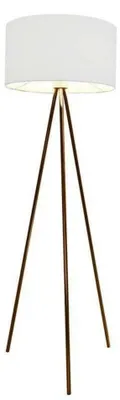 Produktbild von AZzardo Stehleuchte Finn, kupferweiß, AZ3009, E27, 1x60W, IP20, 45cm, weiß-kupfer