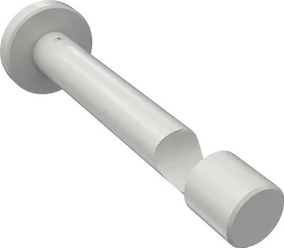 Produktbild von Interdeco Träger mit Abstand 10,5 cm / Wandhalterung für Gardinenstangen 20 mm Ø, 1-läufig Weiß, Typ Prestige