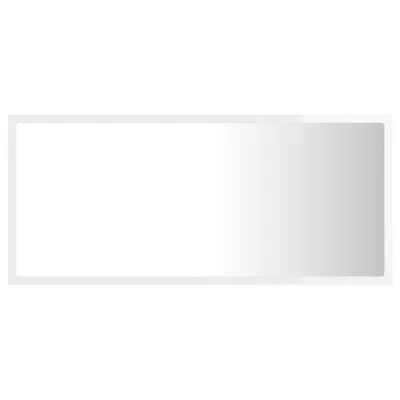 Produktbild von "im Sonderangebot"LED-Badspiegel Modernes Design - Hängeschrank für Bad Badezimmer - Wandspiegel Hochglanz-Weiß 90x8,5x37 cm Acryl DEMöbel 6171020