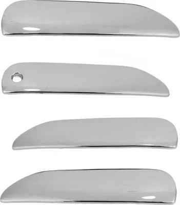 Image de 4 pièces de revêtement de poignée de porte extérieure ABS chromé imperméable argenté de remplacement pour Fit Jazz 2008-2013