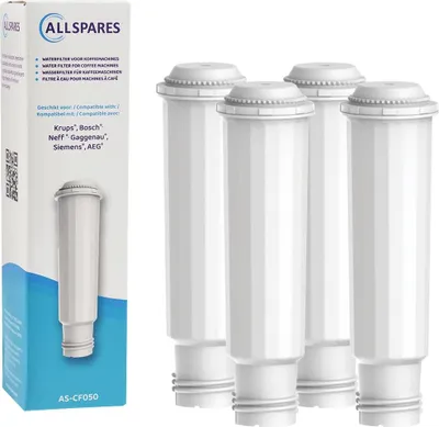 Produktbild von AllSpares Wasserfilter (x4) geeignet für u.a. Krups Espressomaschinen