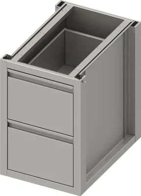 Produktbild von Unterschrank Boxversion 2.0 mit zwei Schubladen, Sockelbau 450x640x660 mm