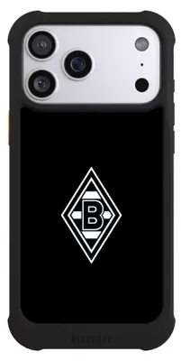 Produktbild von NIVOCASE Hülle für Apple iPhone 17 Pro Max  Stoßfeste Handyhülle NIVOmax Case Schwarz Borussia Mönchengladbach Gladbach Wappen