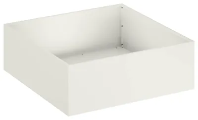 Zdjęcie produktu dla Doniczka ogrodowa, biała, 60 x 60 x 20 cm, wykonana ze stali