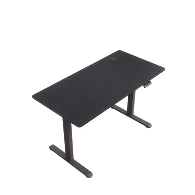 Produktbild von SONNI schwarzer elektrisch höhenverstellbarer Schreibtisch 120x60 cm, Tragkraft 60 kg, mit Kindersicherung und Memoryfunktion, 15 mm Tischplatte