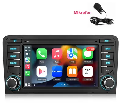 Obrázok produktu pre Rádio kompatibilné s Audi A6, S6, RS6 C5 (1997–2004) – CarPlay, Android Auto, navigácia, Bluetooth, DAB+, zadná kamera, 9 palcov, 32 GB
