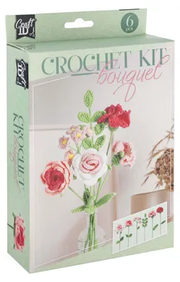 Produktbild von Set zum Häkeln eines DIY-Blumenstraußes