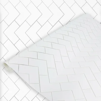 Produktbild von DecoMeister Statische Fensterfolien – Selbsthaftende Glasfolie – Sichtschutzfolie – Dekofolie für Fenster – Badezimmer – 45x150 cm Zickzack-Muster