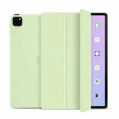 Produktbild von Schutzhülle für Apple iPad Pro 11" 4./3./2./1. Generation (2022/2021/2020/2018) Smart Cover Schutz Auto WakeUp Sleep Hülle Tasche Etui Case - Hellgrün