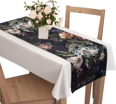 Zdjęcie produktu dla Voppi Bieżnik w kwiatki 40x250 cm obrus dekoracyjny na stół