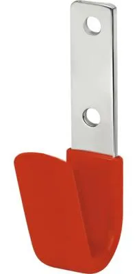 Obrázek produktu pro Univerzální háček Kaiserthal s gumovým povrchem 35 × 82 mm, pozinkovaná ocel, červený