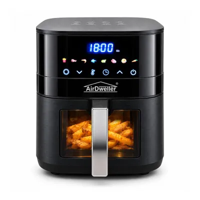 Zdjęcie produktu dla Frytkownica beztłuszczowa AirDweller 6L 2000W Air Fryer 8 programów z okienkiem