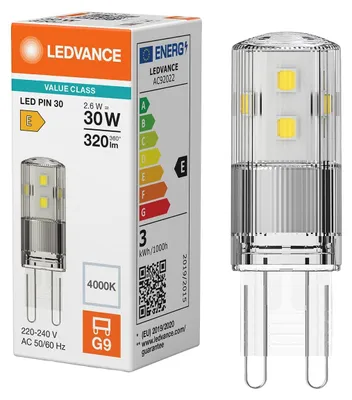 Produktbild von OSRAM - PIN-LED 2,6 W 840 G9 nicht dimmbar - 4099854248900