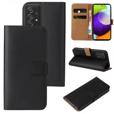 Produktbild von Kunstleder Flip-Hülle für Samsung - Farbe: Schwarz - Modellkompatibilität: Für Samsung Galaxy A52s 5G