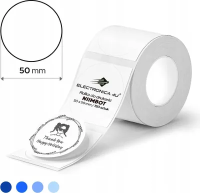Zdjęcie produktu dla Niimbot štítky R 50x50mm 150ks Round pro B21, B21S, B3S, B1