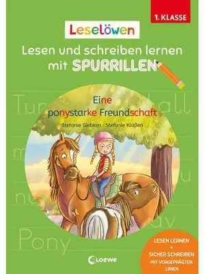 Zdjęcie produktu dla Leselöwen - Lesen und schreiben lernen mit Spurrillen - Eine ponystarke Freundschaft