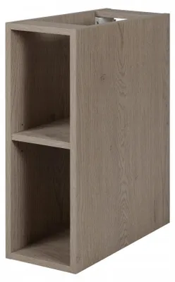 Zdjęcie produktu dla Regał Łazienkowy Dąb Ciemny Szafka Łazienkowa Simon 20 Cm Laminowany Abs