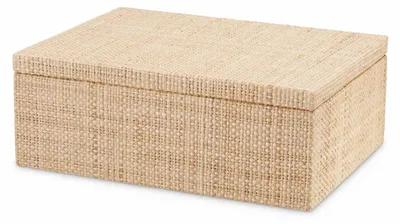 Zdjęcie produktu dla Casa Padrino luksusowe pudełko do przechowywania w naturalnych kolorach 28 cm - Luksusowe akcesoria