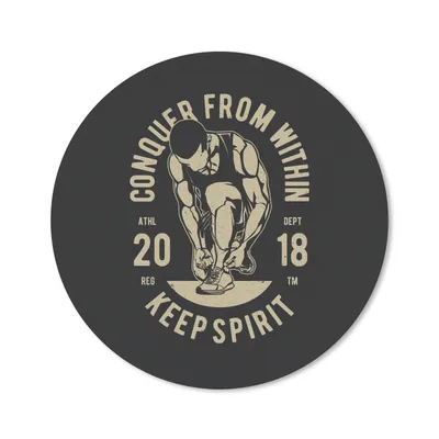 Produktbild von MuchoWow® Mauspad Mousepad Sport - Retro - Zitate 30x30 cm - Mousepads - Maus Mat - Pad - Mausunterlage - Tischunterlage - Schreibtischmatten