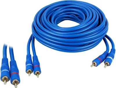 Obrázok produktu pre Kábel 2RCA-2RCA 5m s káblom pre subwoofery BL050