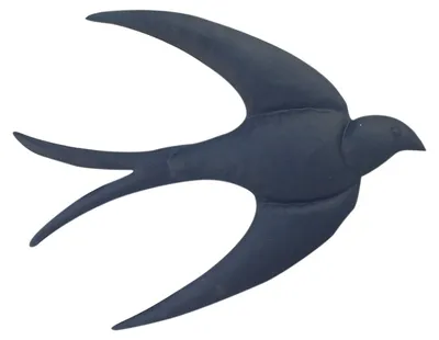 Obrázek produktu pro Dekorace na zeď "Golondrina" - černá - 21 cm