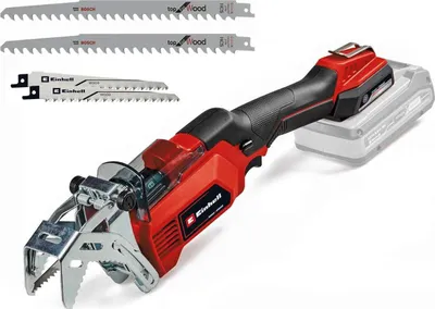 Produktbild von Einhell Akku-Astsäge GE-GS 18/150 Li-Solo 18V inkl- 2 kwb + 2 Bosch Sägeblätter