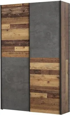 Produktbild von Multifunktions-Kleiderschrank mit 2 Schiebetüren – 120 x 41,6 x 190,5 cm – OZZULA