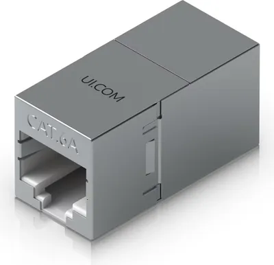 Zdjęcie produktu dla Ubiquiti UACC-RJ45-Coupler-C6A, Płaski, Stal nierdzewna, RJ-45, RJ-45, Żeńska, Żeńska