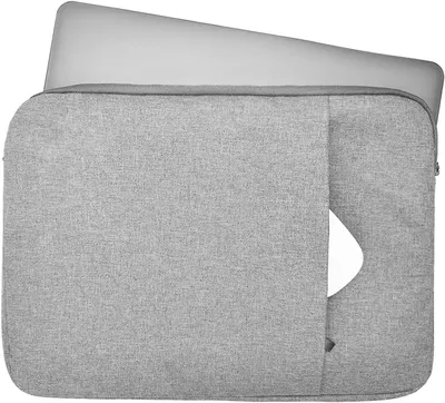 Image de Housse en néoprène, 15 pouces, gris clair, pour ordinateur portable, conçue pour la protection