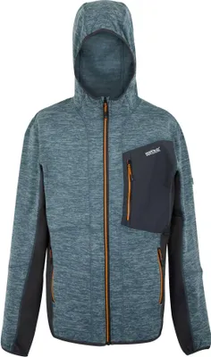 Produktbild von Regatta - "Alven" Fleecejacke Durchgehender Reißverschluss für Herren RG11883 (L) (Asche Mergel/Schwarz)