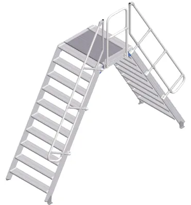Produktbild von Zarges Überstieg 60° 1000mm Stufenbreite 10 Stufen
