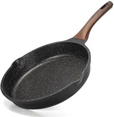 Productafbeelding van Ibenzoa® Anti-aanbakpan, 20 cm – Met een coating van graniet, snelle warmteverdeling, geschikt voor inductiekookplaten, ergonomisch bakelieten handvat, krasbestendig, vrij van