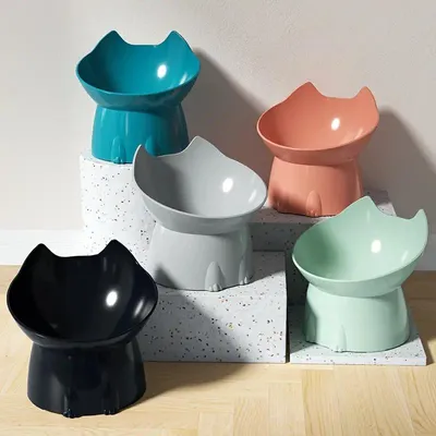 Produktbild von Erhöhter Katzennapf ergonomisch rückenschonend Futternapf Katze