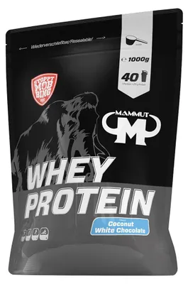 Produktbild von Mammut Nutrition - Whey Protein - 1000 g Zipp-Beutel, 1 x 1000 g Zipp-Beutel, Geschmack: Coconut White Chocolate