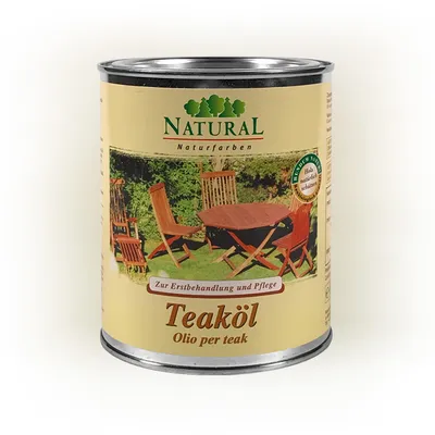 Produktbild von Natural Teaköl Teak Öl Gartenmöbelpflege Hartholzöl  750 ml