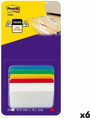 Produktbild von Post-It-It-Indextabs 3M Post-It 686a1 Strong 50mm ASS | Setzen Sie ein 24 -Stück | 6 Stück