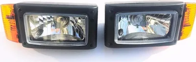 Produktbild von Scheinwerfer mit Blinker 2x SET Universal Baumaschinen Traktor Bagger Schlepper
