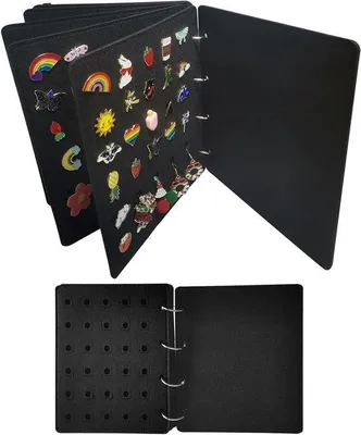 Produktbild von Schmuck Organizer - Reisegepäcktasche - Ohrstecker Display - Schwarz - 120 Fächern - 10 x 8,4 cm
