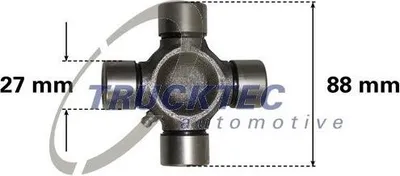 Produktbild von TRUCKTEC AUTOMOTIVE 02.34.044 Gelenk Längswelle passend für MERCEDES-BENZ SPRINTER 3,5-t Kasten (906) Kardanwelle