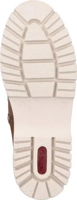 Produktbild von Rieker Damen Stiefelette bequem und warm Gefüttert in Braun-Beige Y6260, Größe:40 EU, Farbe:Braun