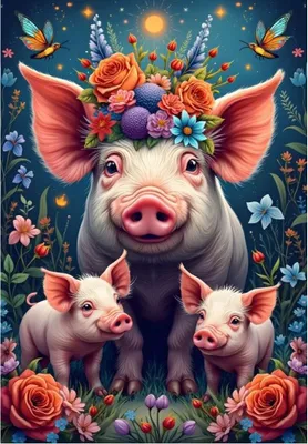 Produktbild von ALIPSON Puzzle Pig Family auf den 1000 Dplks